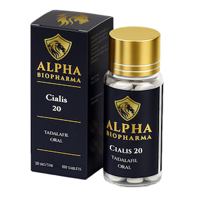 Cialis Alpha BioPharma front left