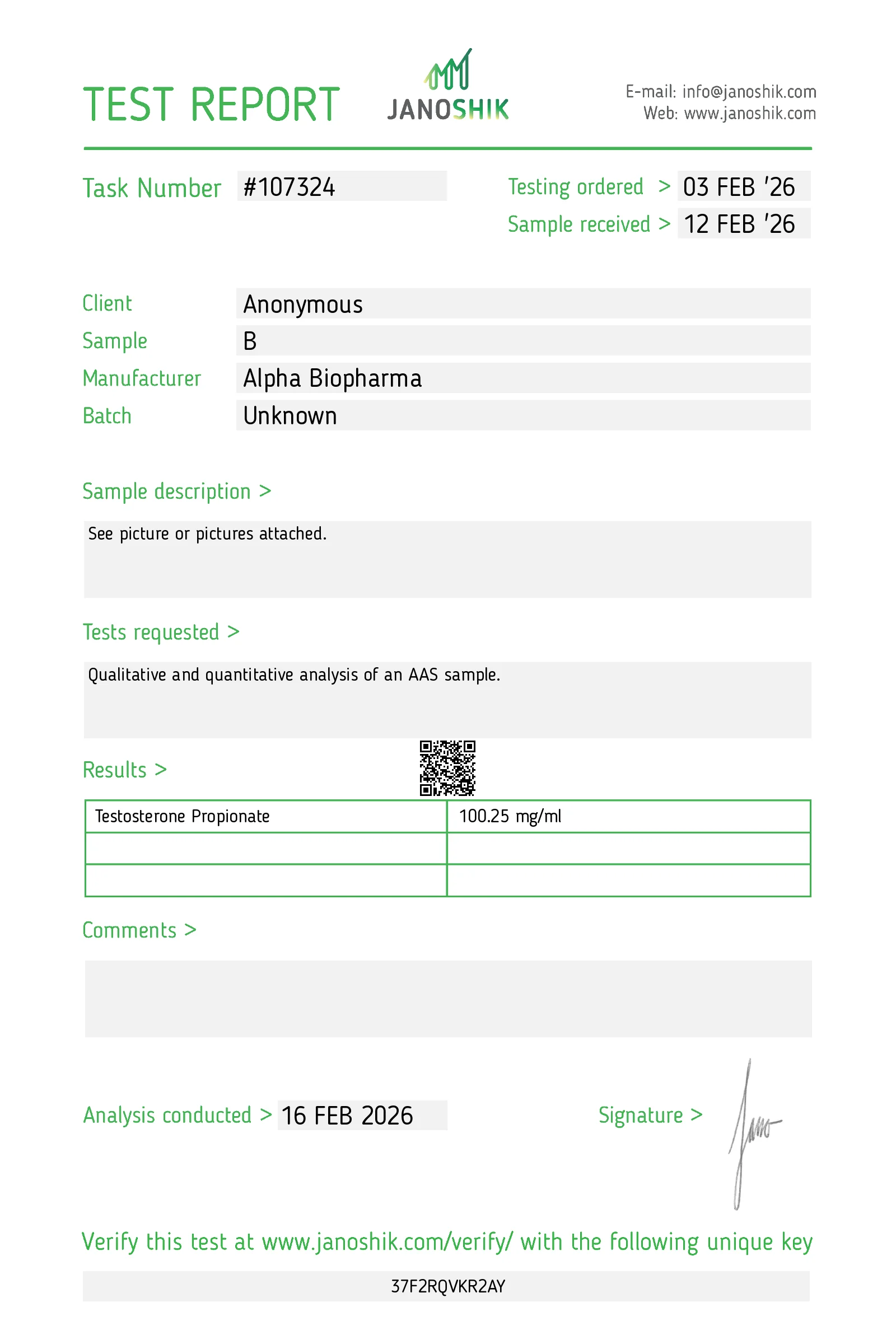 Testosterone Propionate