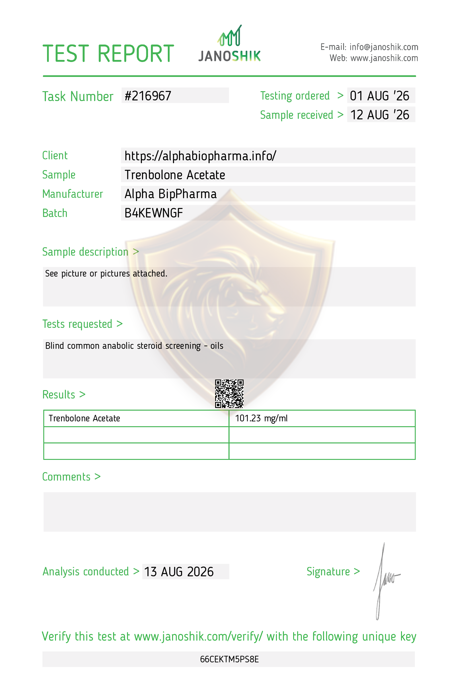 Trenbolone Acetate