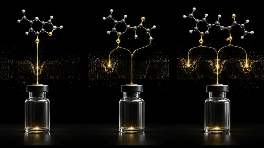 Research comparison of three metabolic receptor compounds